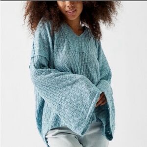 Free People Baja Babe Hooded Pullover Sweater